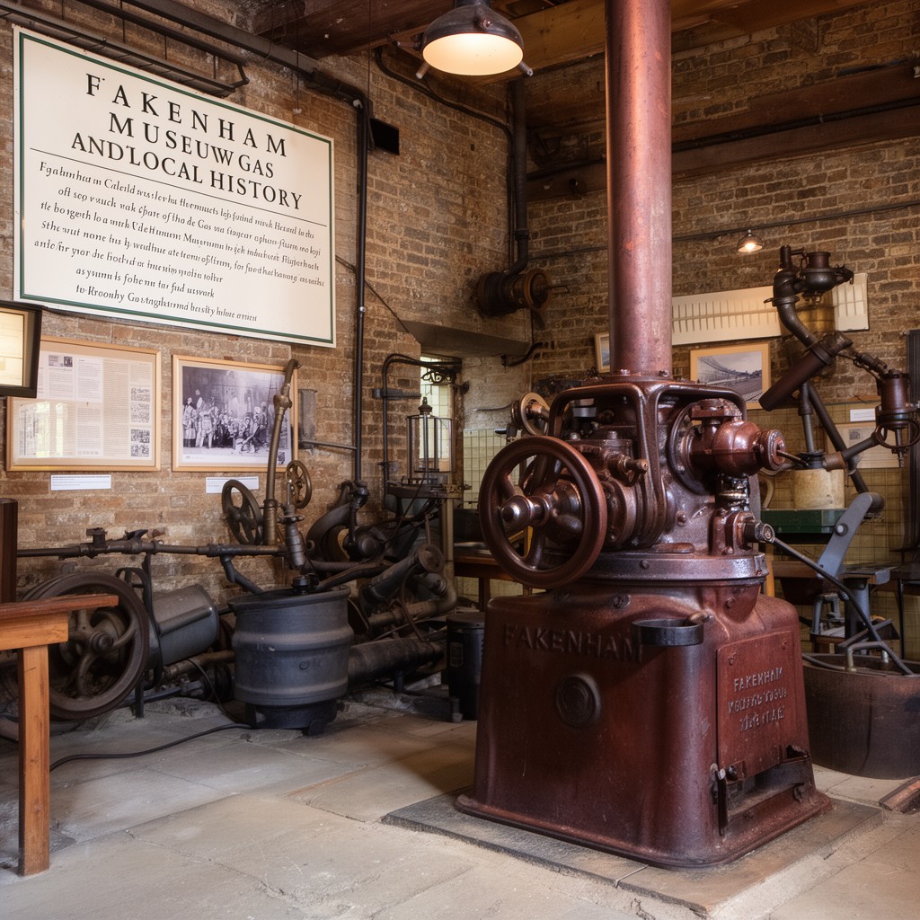 AI-generated illustration of Fakenham Museum of Gas and Local History
