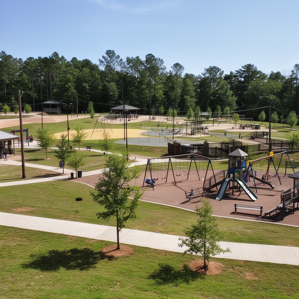 AI-generated illustration of Kelly Road Park