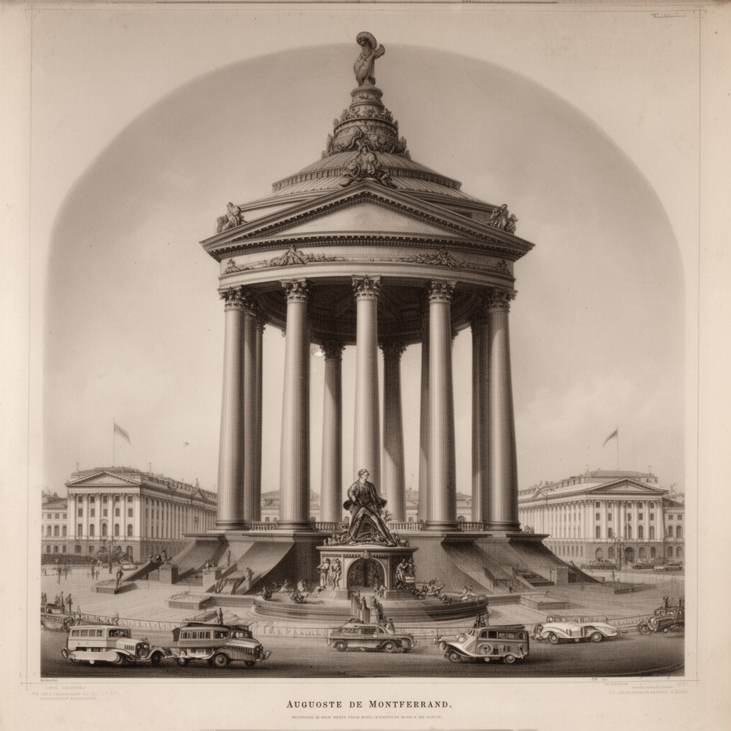AI-generated illustration of Auguste de Montferrand