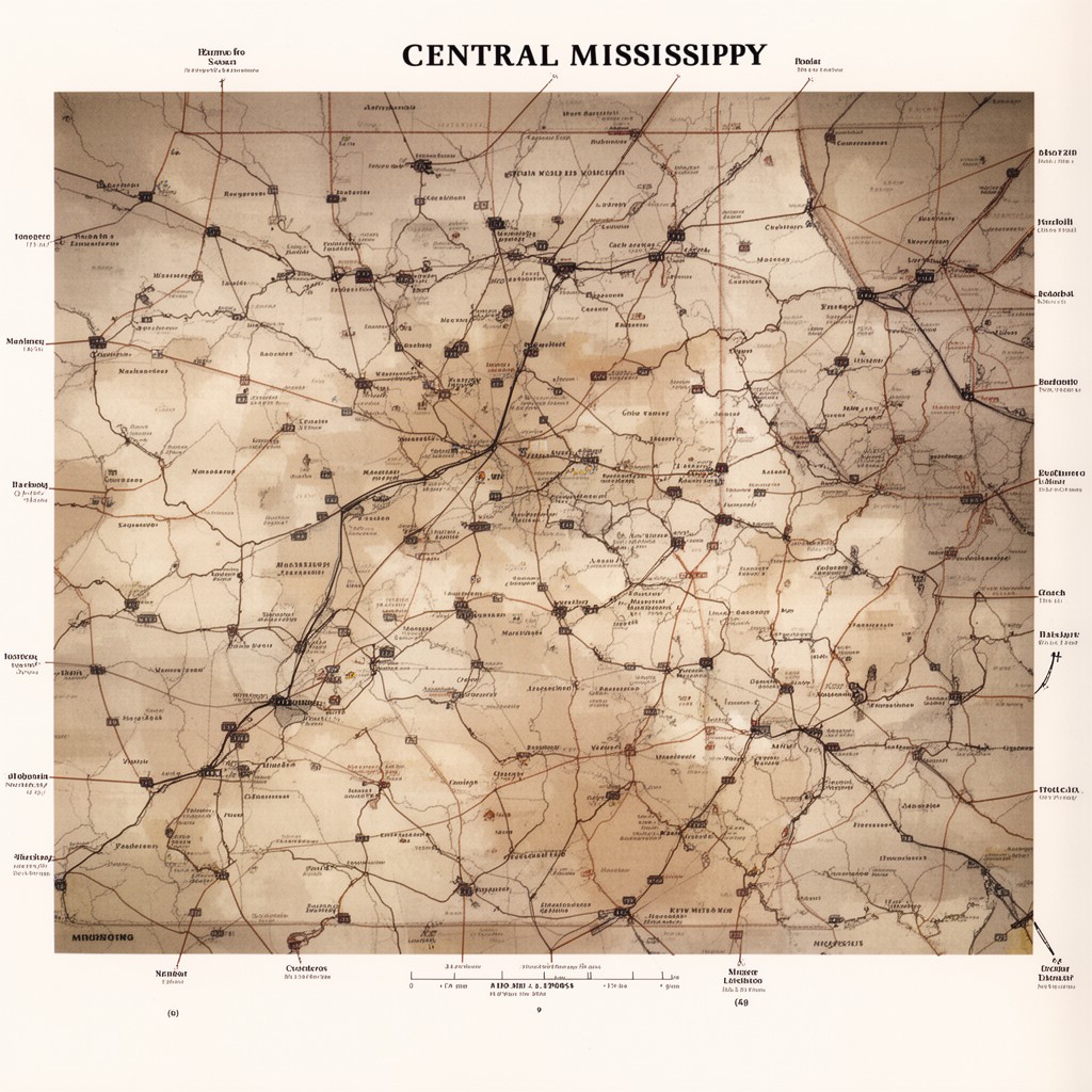 AI-generated illustration of Central Mississippi