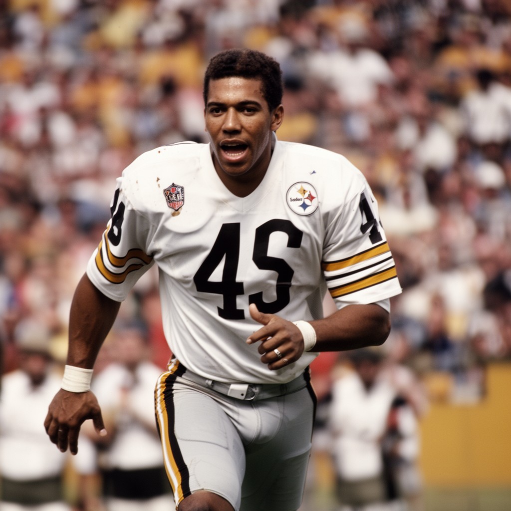 AI-generated illustration of Franco Harris
