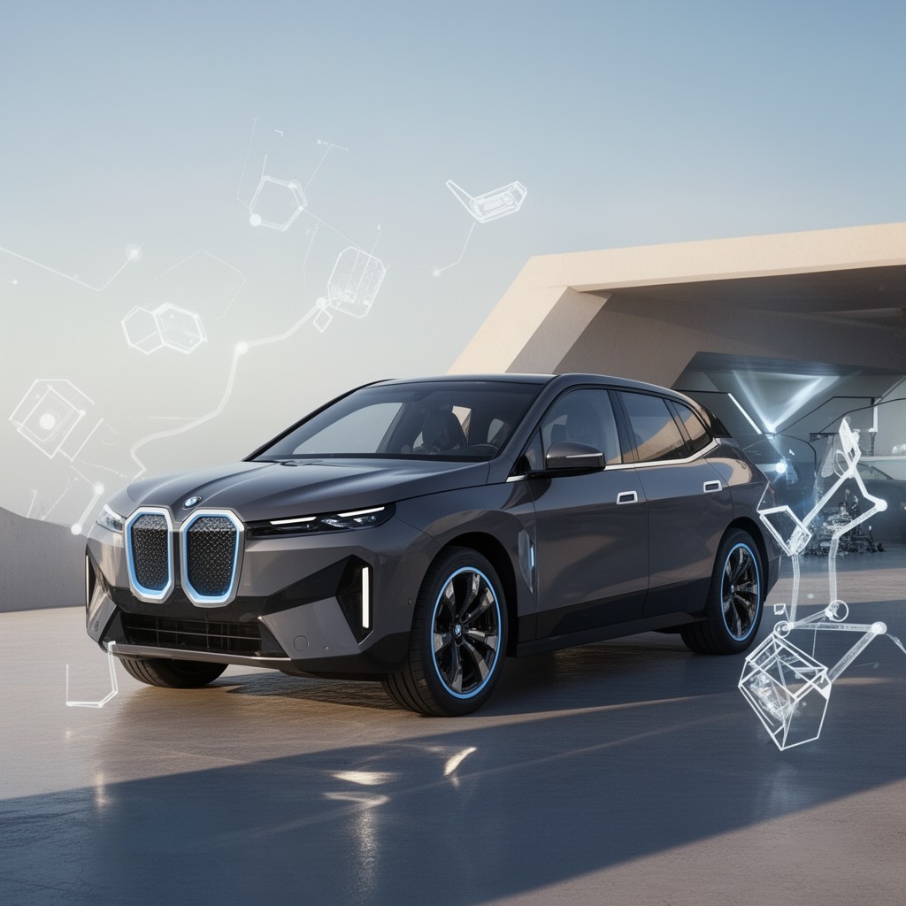 AI-generated illustration of BMW iX