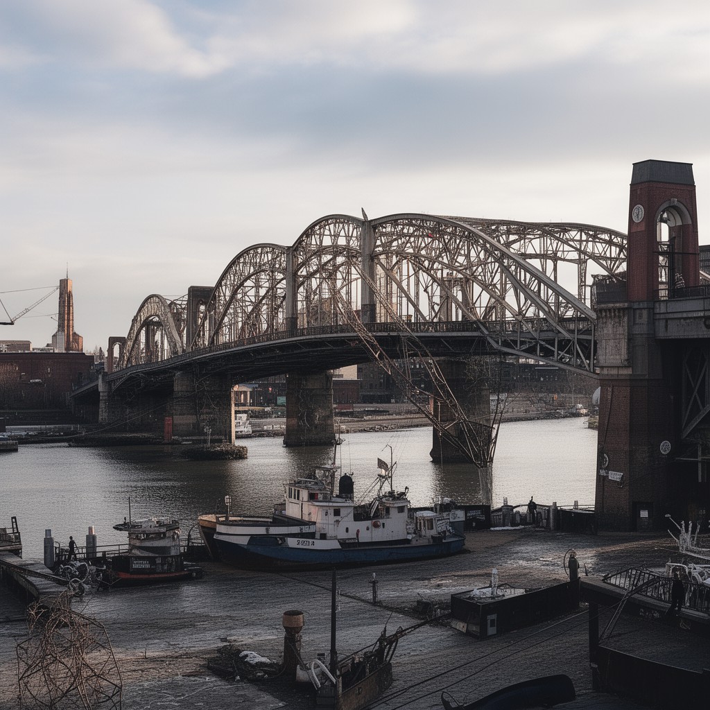 AI-generated illustration of Chelsea Bridge