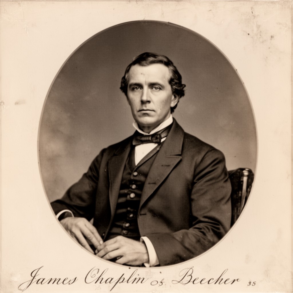 AI-generated illustration of James Chaplin Beecher