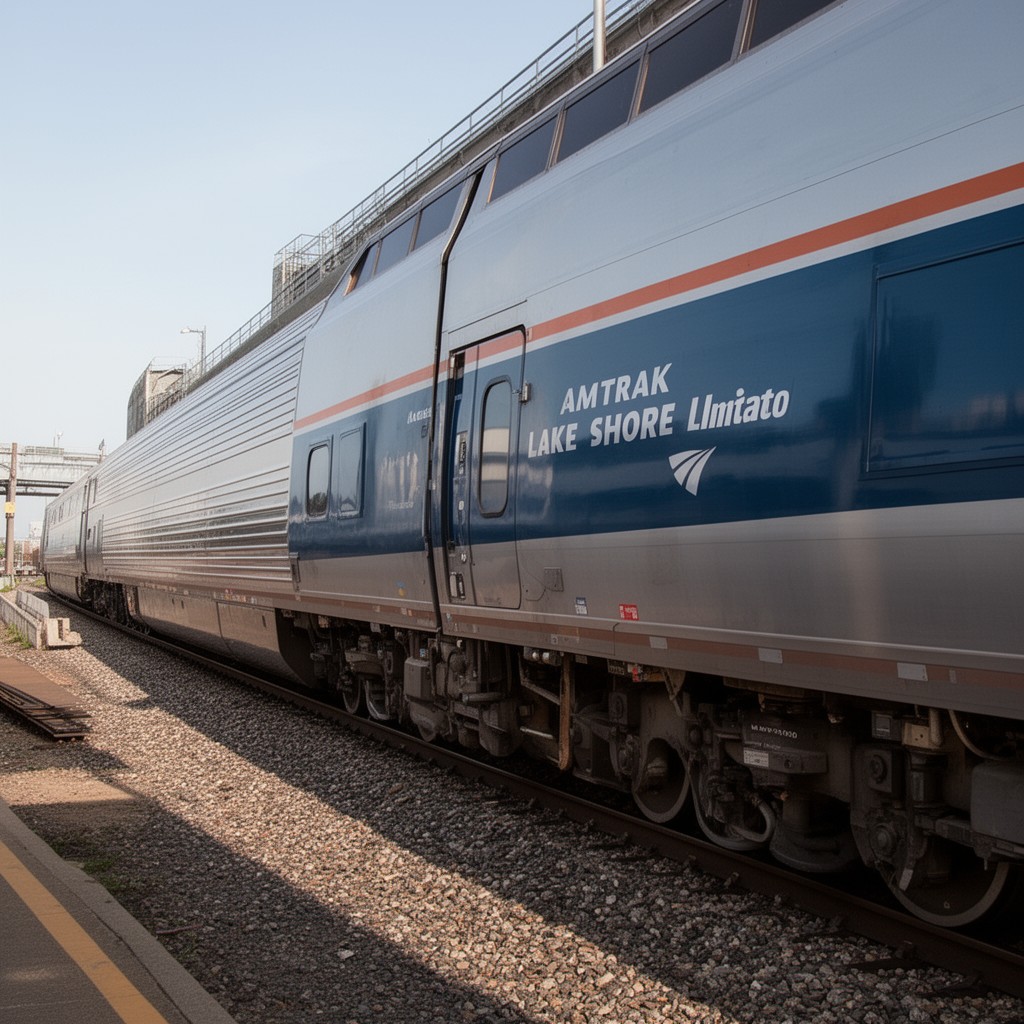 AI-generated illustration of Amtrak Lake Shore Limited