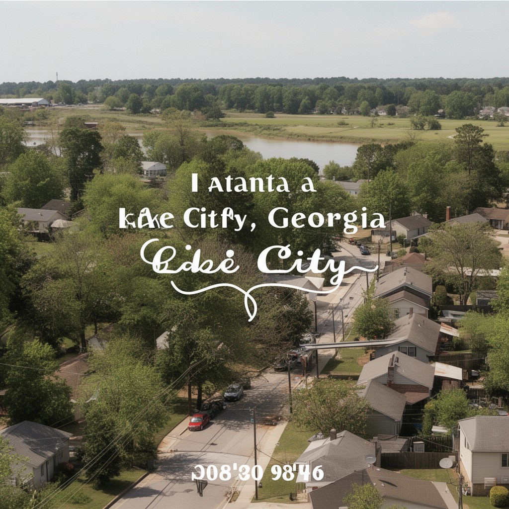 AI-generated illustration of Lake City, Georgia