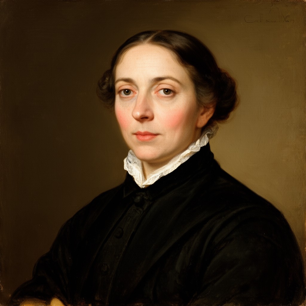 AI-generated illustration of Claudine Denosse
