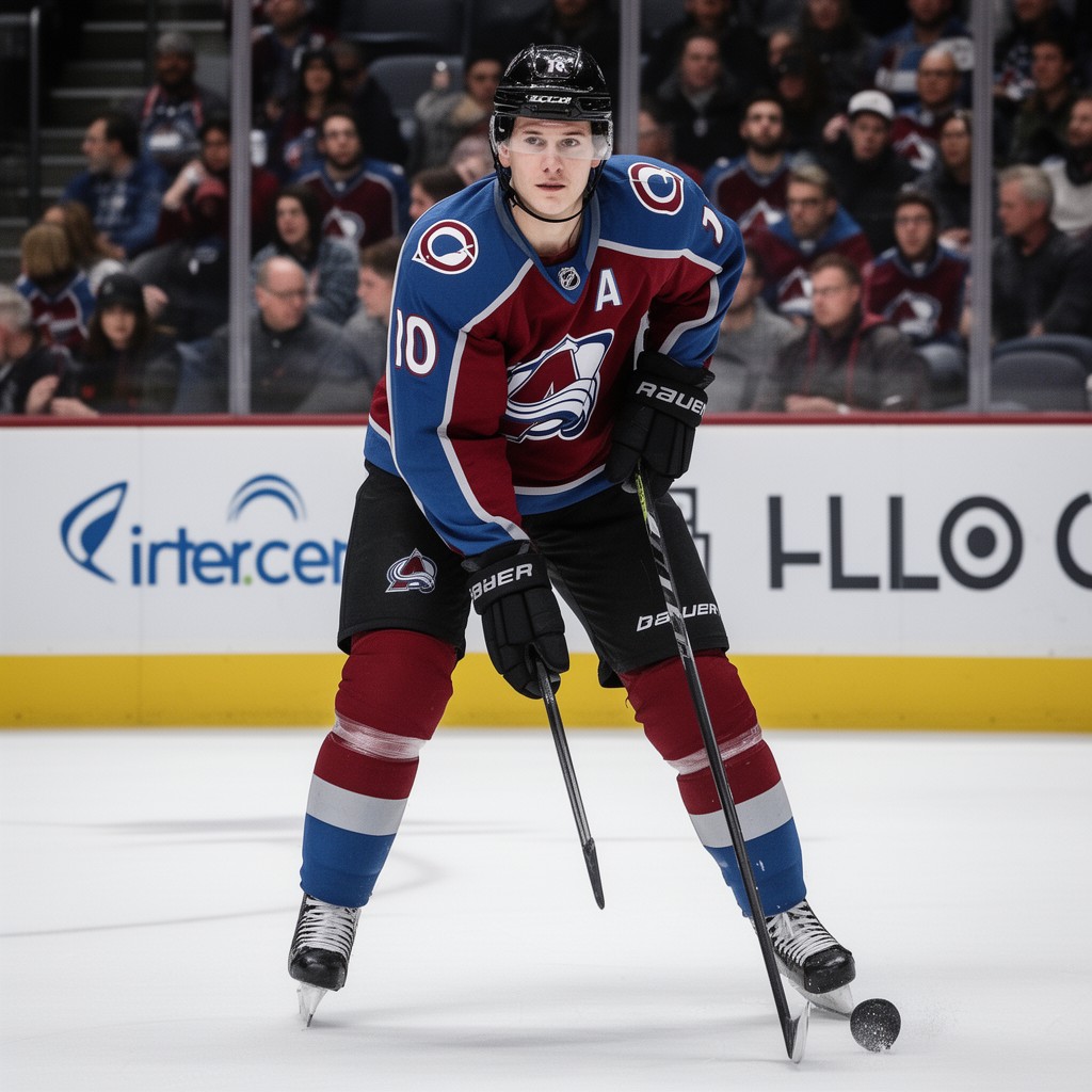 AI-generated illustration of Joe Sakic