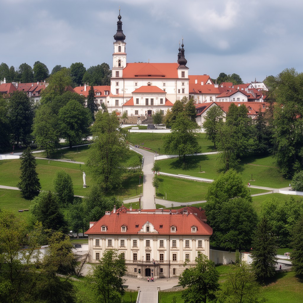 AI-generated illustration of Kalwaria Zebrzydowska