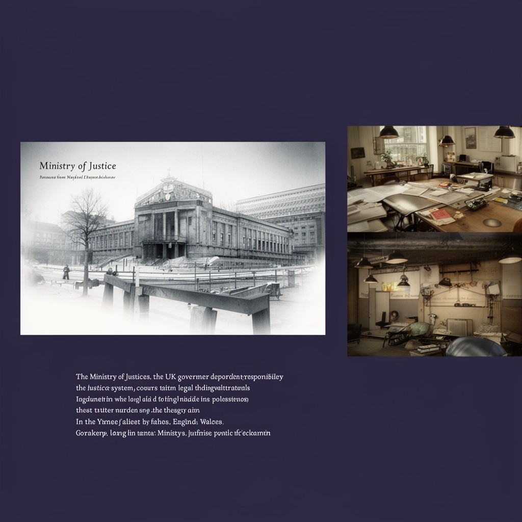 AI-generated illustration of Ministry of Justice