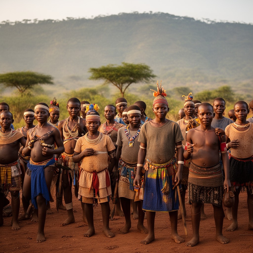 AI-generated illustration of Atyap people