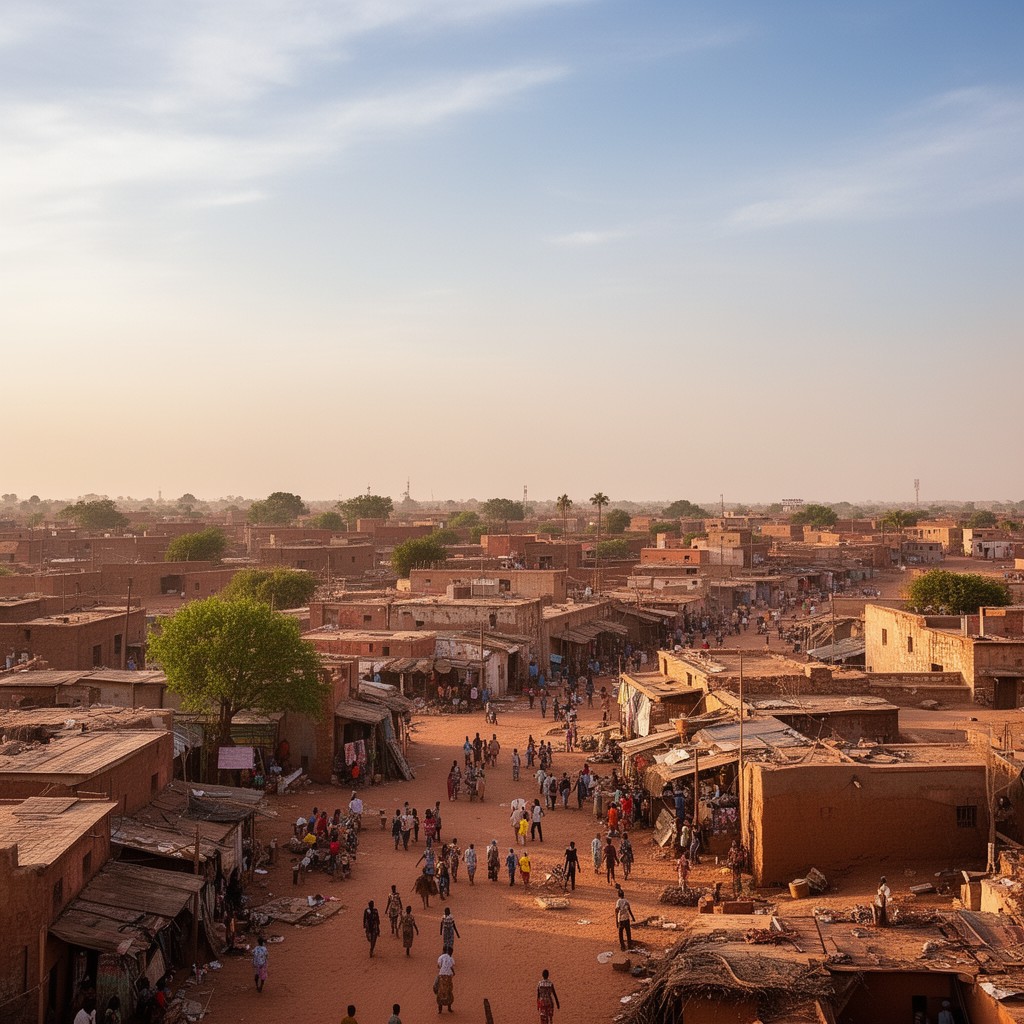AI-generated illustration of Bamako