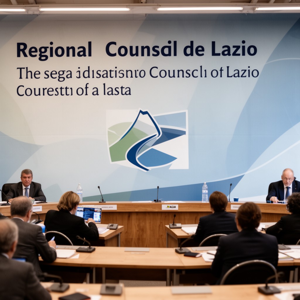 AI-generated illustration of Regional Council of Lazio