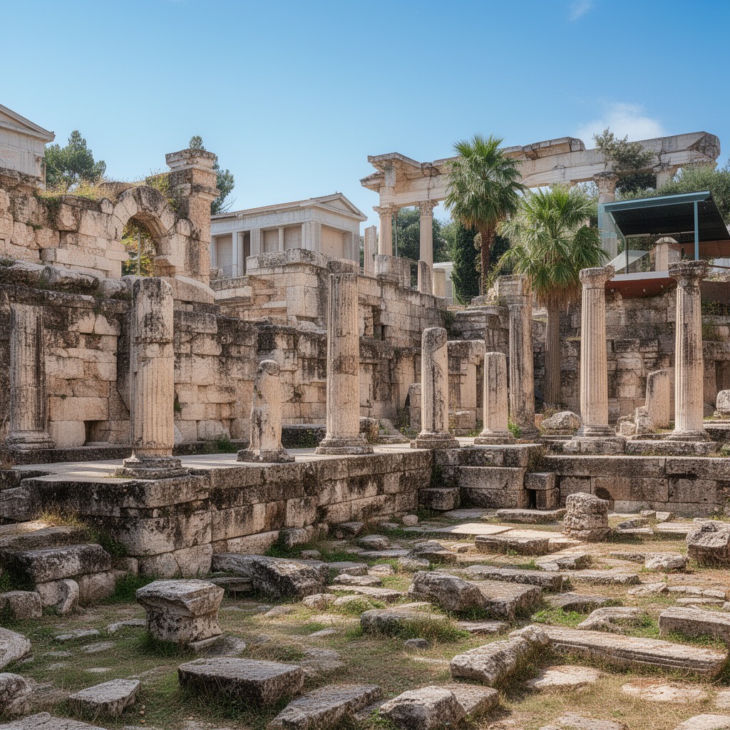 AI-generated illustration of Ancient Agora of Athens