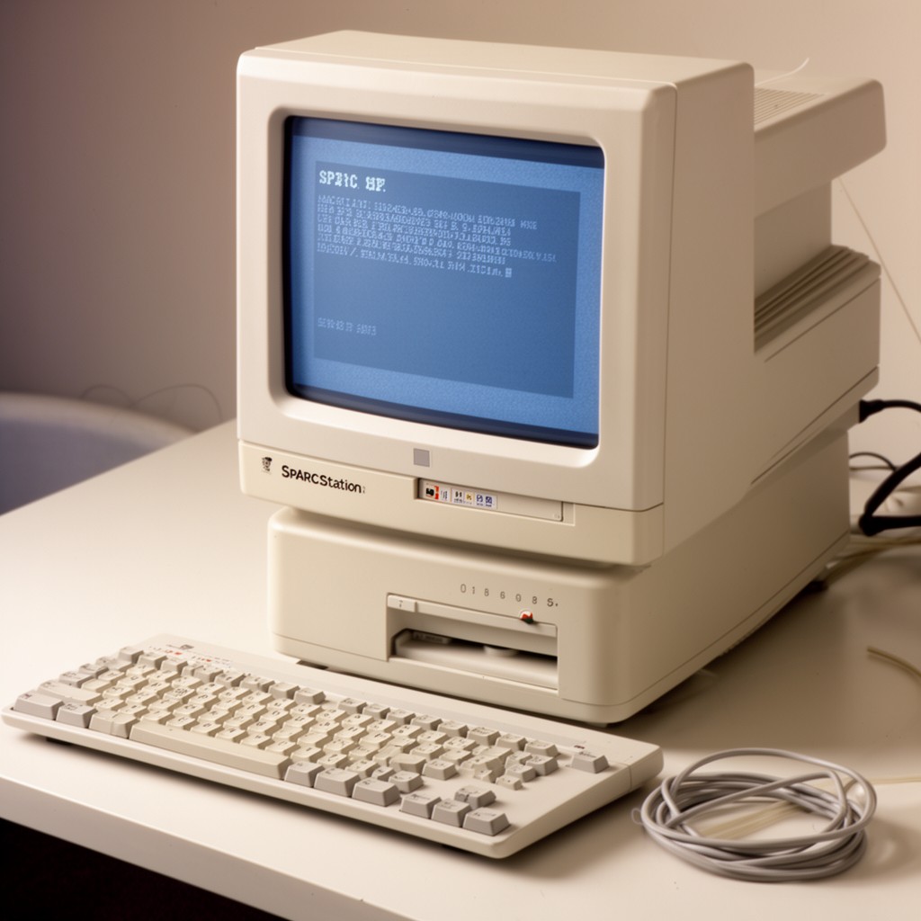AI-generated illustration of SPARCstation