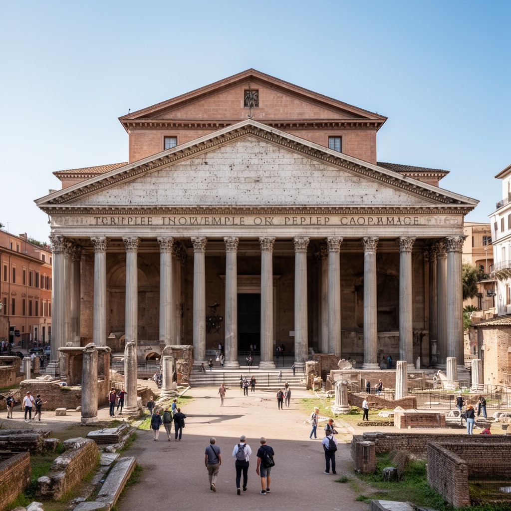 AI-generated illustration of Temple of Peace