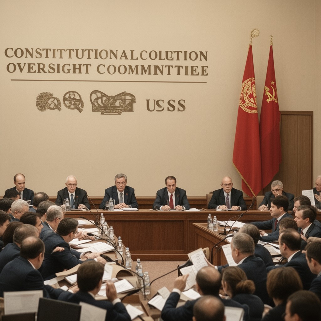 AI-generated illustration of Constitutional Oversight Committee of the USSR