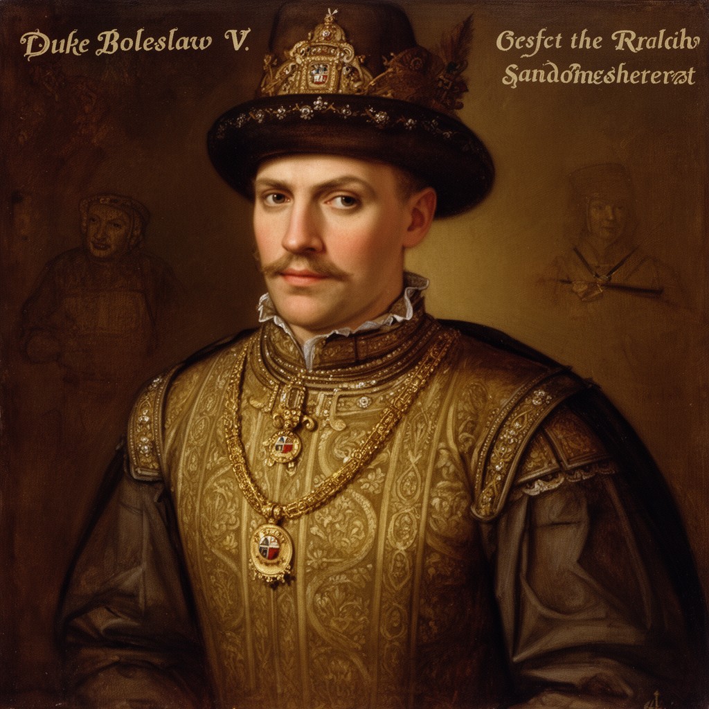 AI-generated illustration of Duke Bolesław V the Chaste