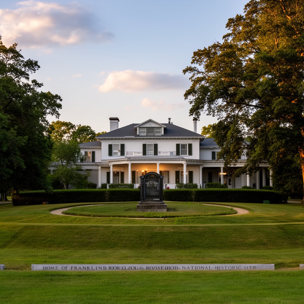 AI-generated illustration of Home of Franklin D. Roosevelt National Historic Site