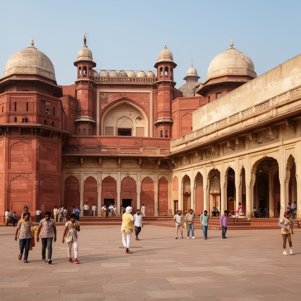AI-generated illustration of Diwan-i-Aam