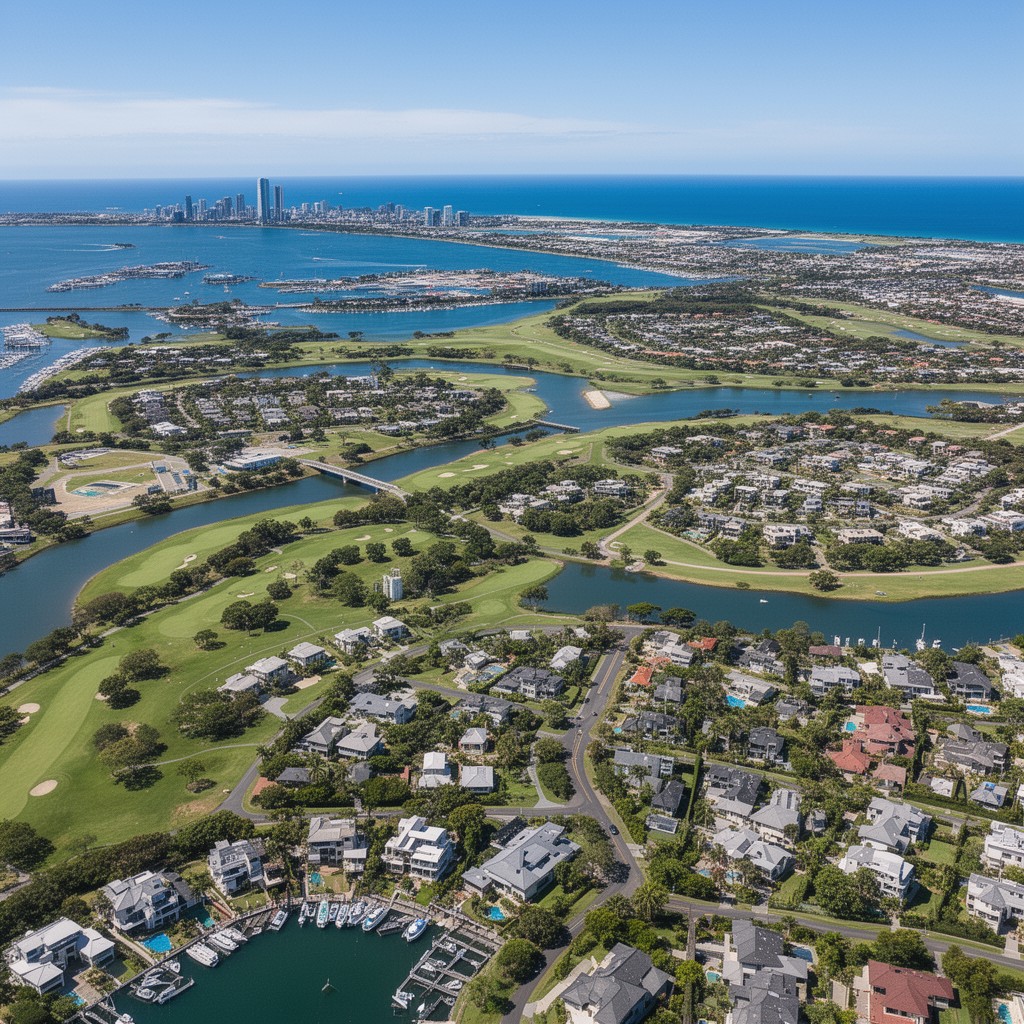 AI-generated illustration of Hope Island