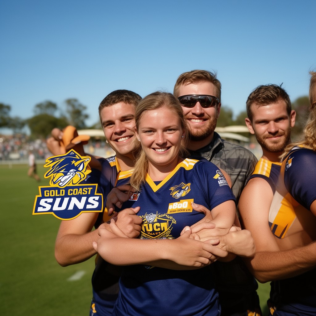 AI-generated illustration of Gold Coast Suns