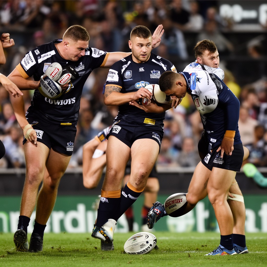 AI-generated illustration of North Queensland Cowboys