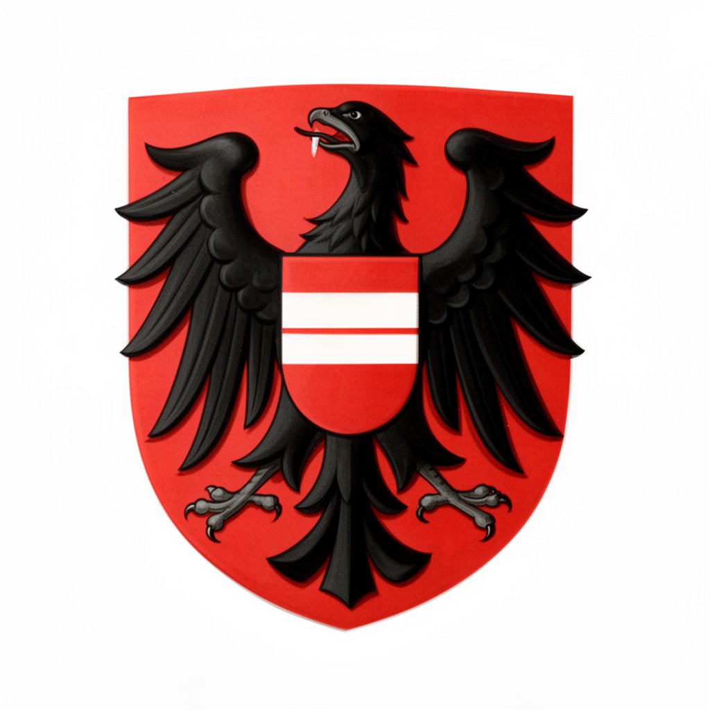 AI-generated illustration of coat of arms of the Republic of Austria
