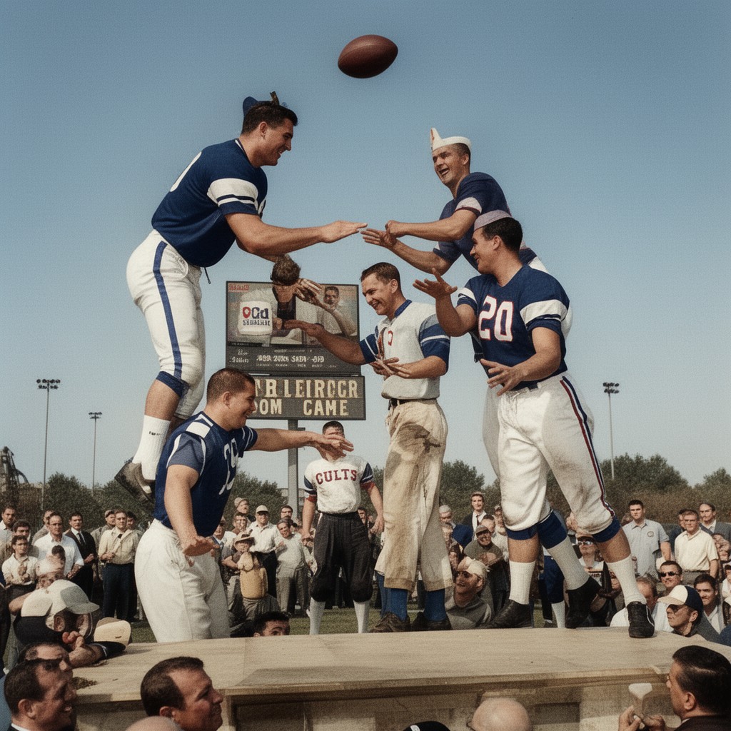 AI-generated illustration of 1958 NFL Championship Game