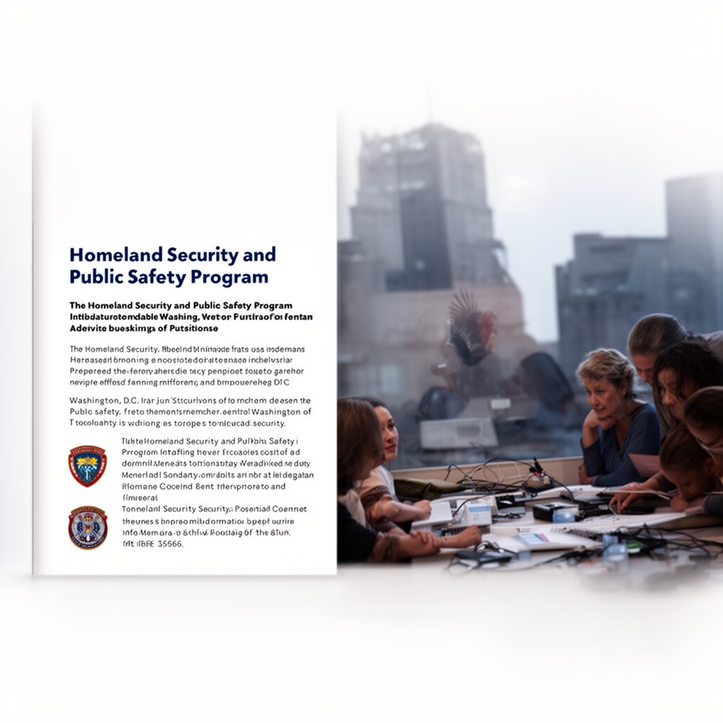 AI-generated illustration of Homeland Security and Public Safety Program