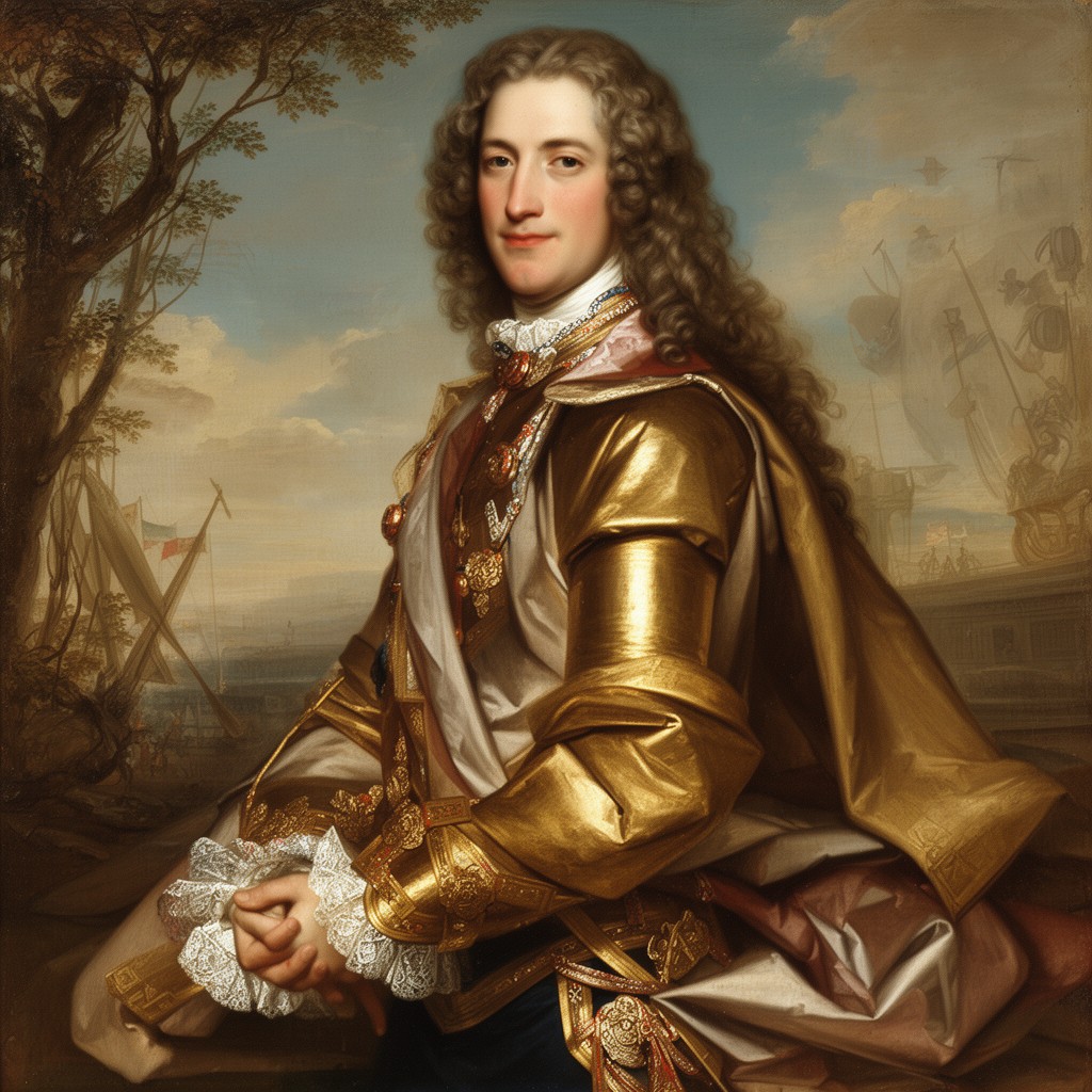 AI-generated illustration of Marshal François de Neufville, Duke of Villeroi