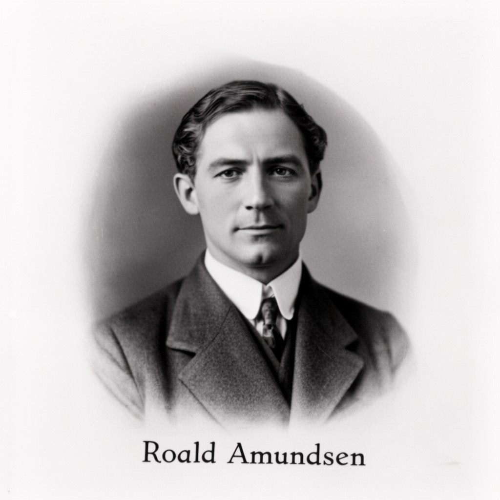 AI-generated illustration of Roald Amundsen