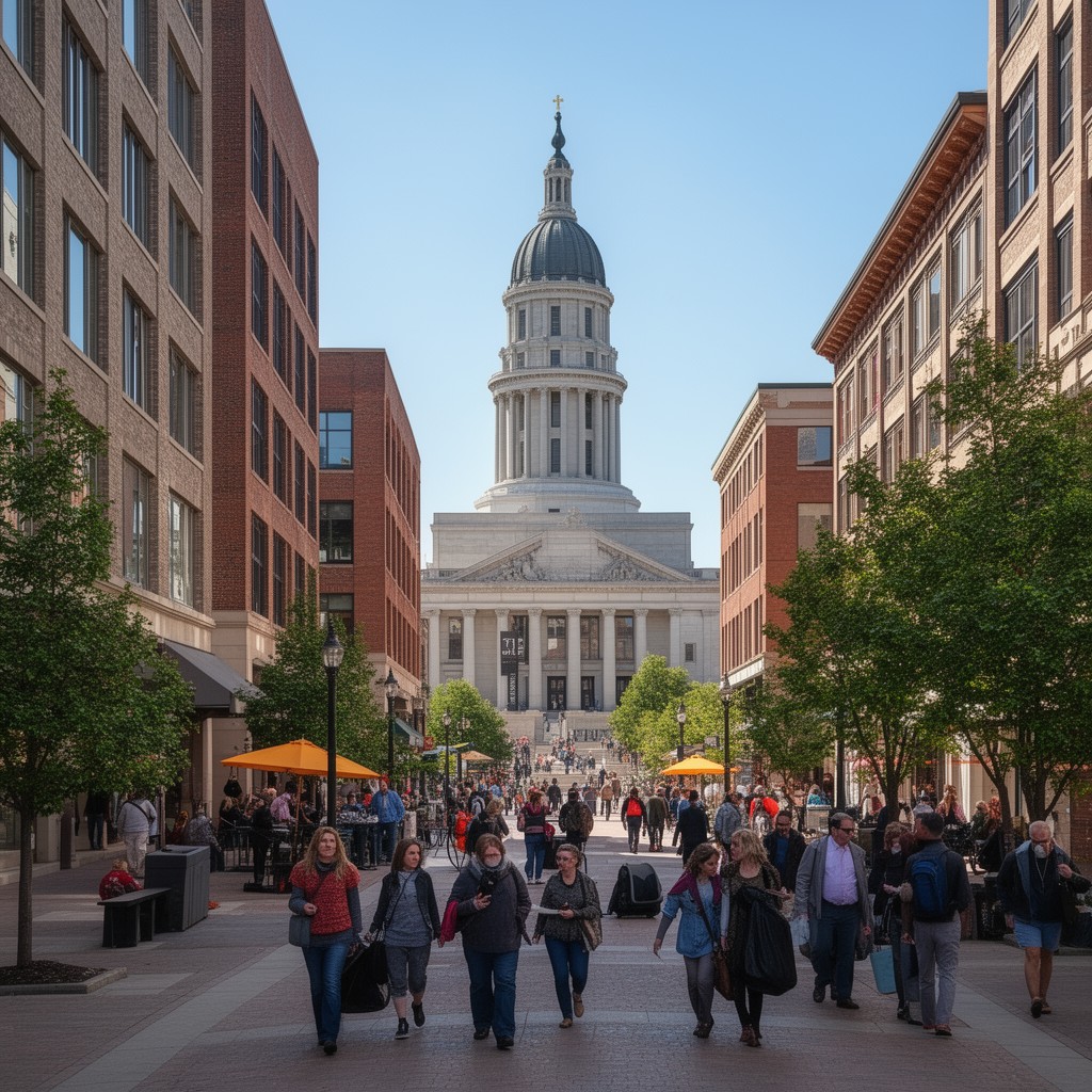 AI-generated illustration of State Street