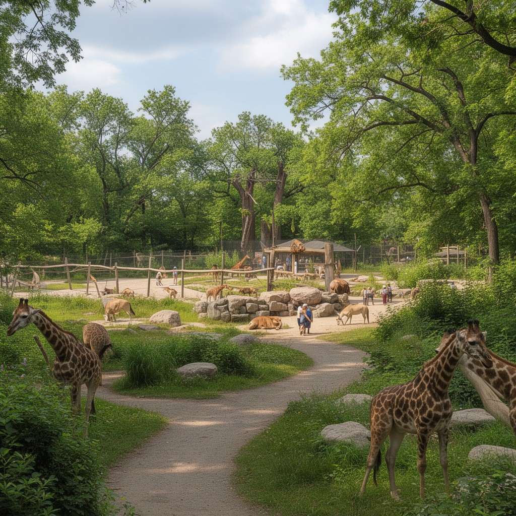AI-generated illustration of Henry Vilas Zoo