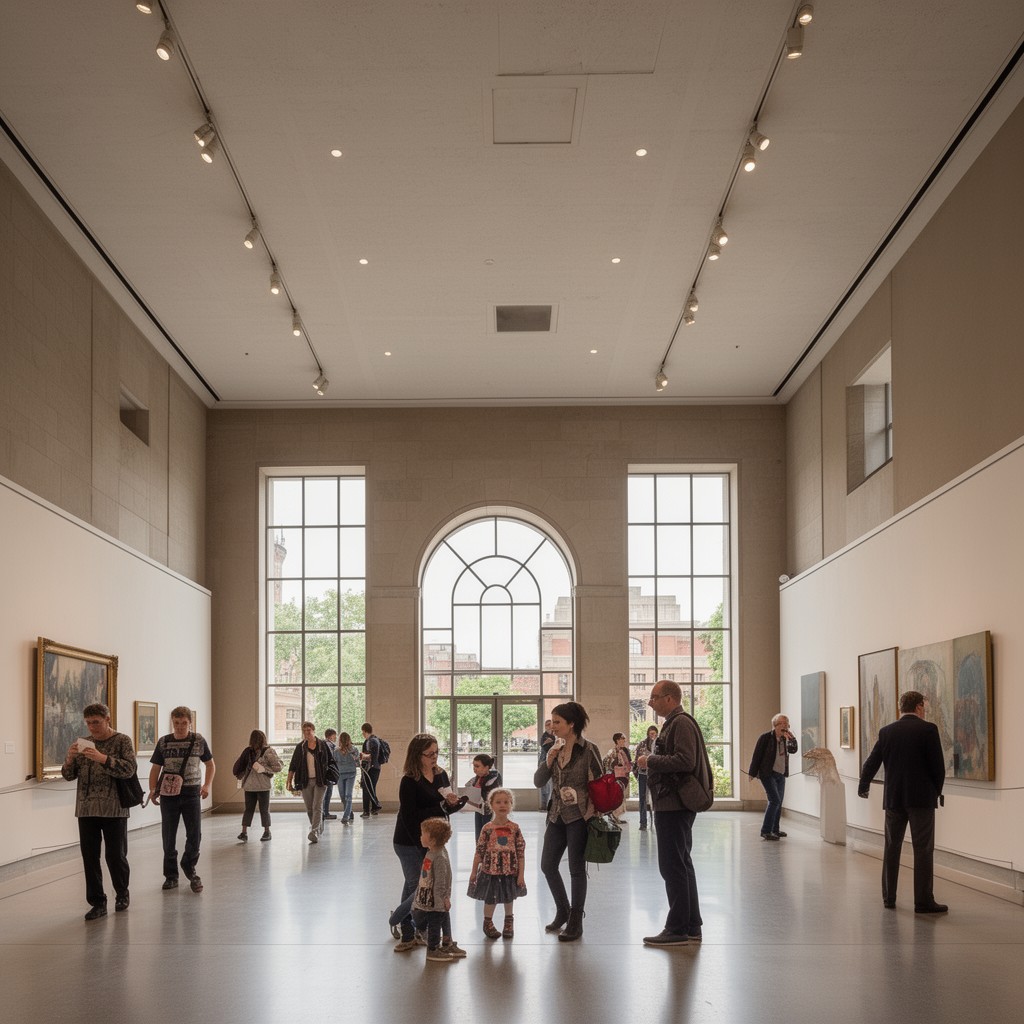 AI-generated illustration of Chazen Museum of Art