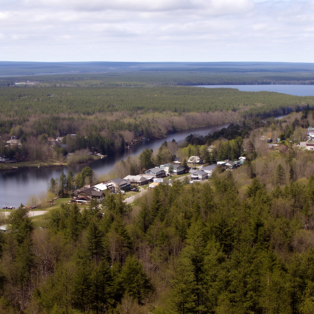 AI-generated illustration of Emmet County, Michigan