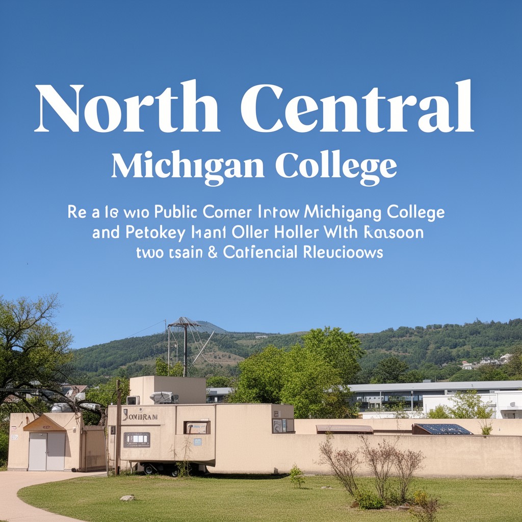 AI-generated illustration of North Central Michigan College