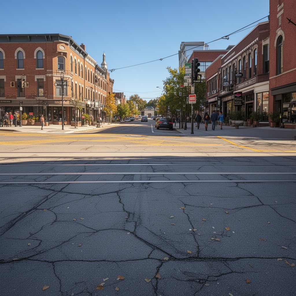 AI-generated illustration of Petoskey Downtown Historic District