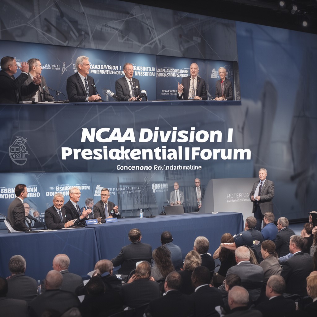 AI-generated illustration of NCAA Division I Presidential Forum