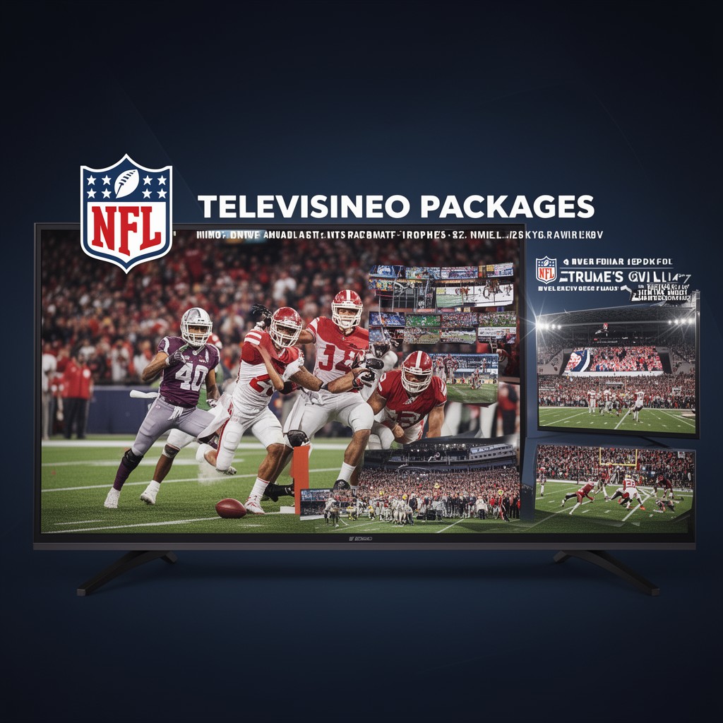 AI-generated illustration of NFL television packages