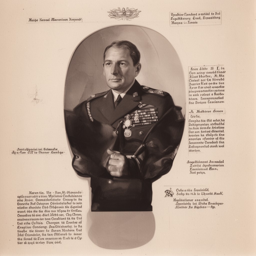 AI-generated illustration of Allied Naval Commander, Expeditionary Force