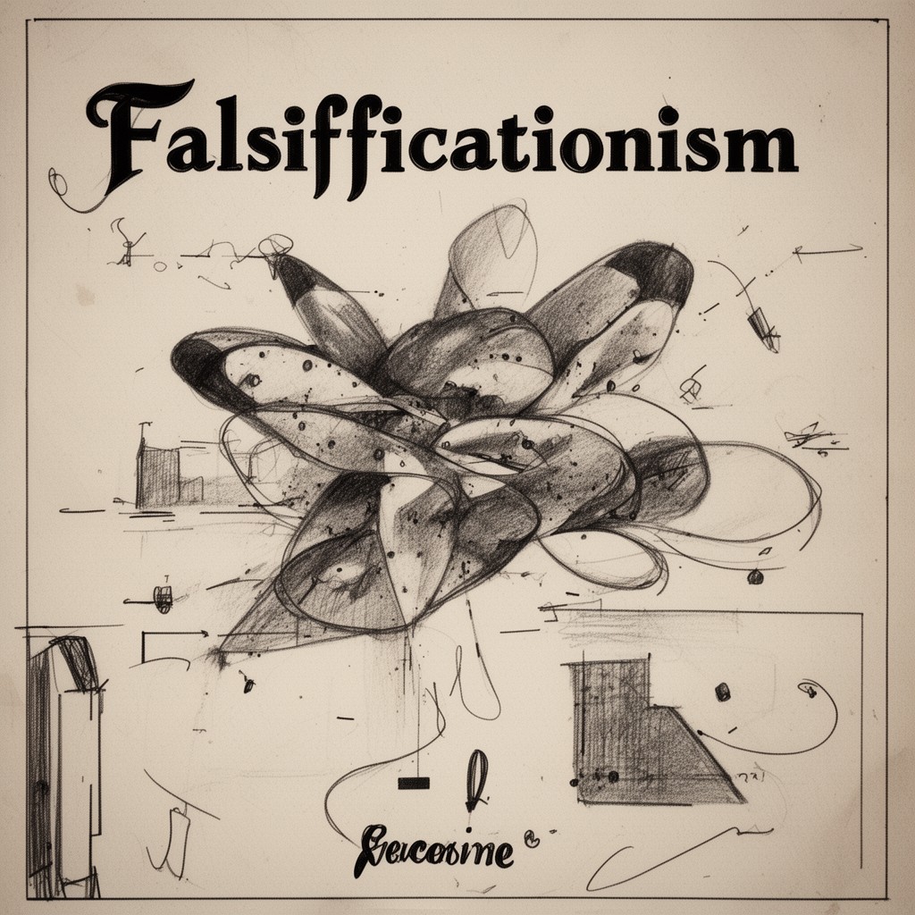 AI-generated illustration of falsificationism