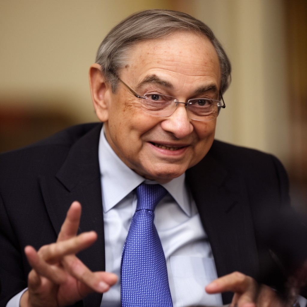 AI-generated illustration of George Soros
