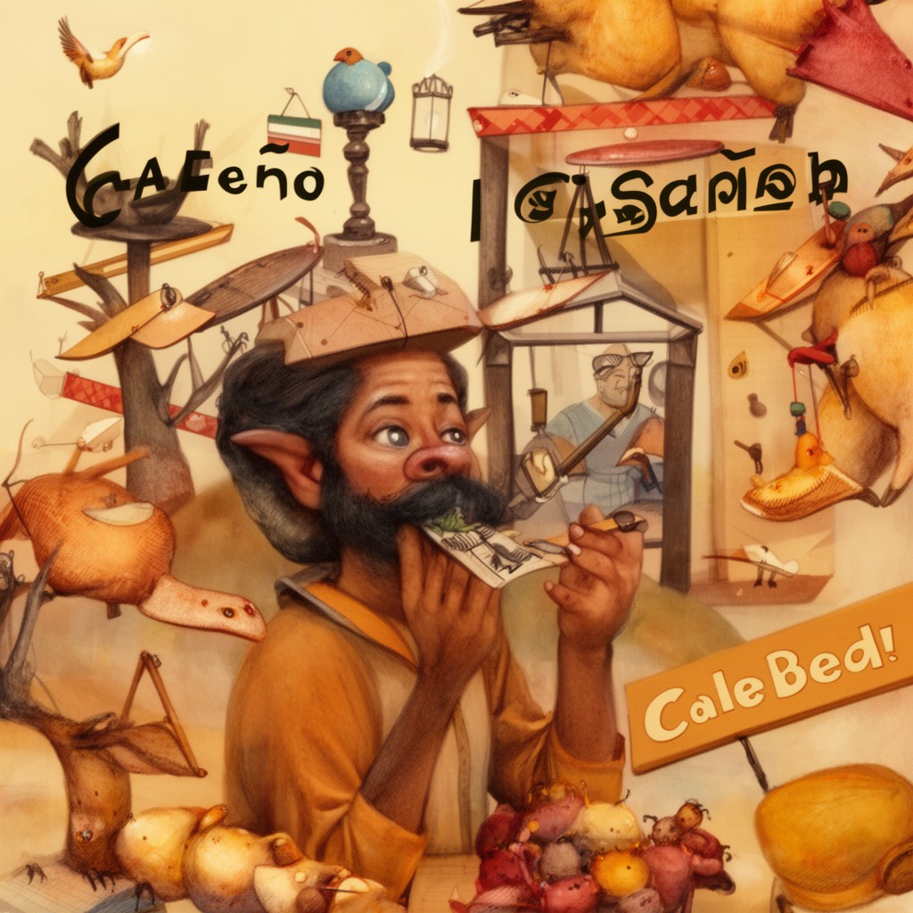 AI-generated illustration of Caleño Spanish