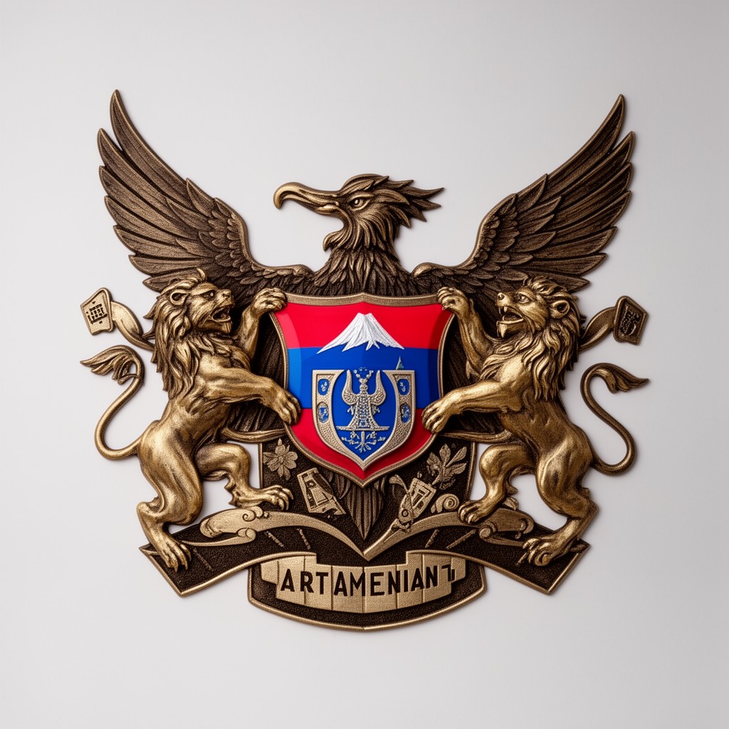 AI-generated illustration of Coat of arms of Armenia