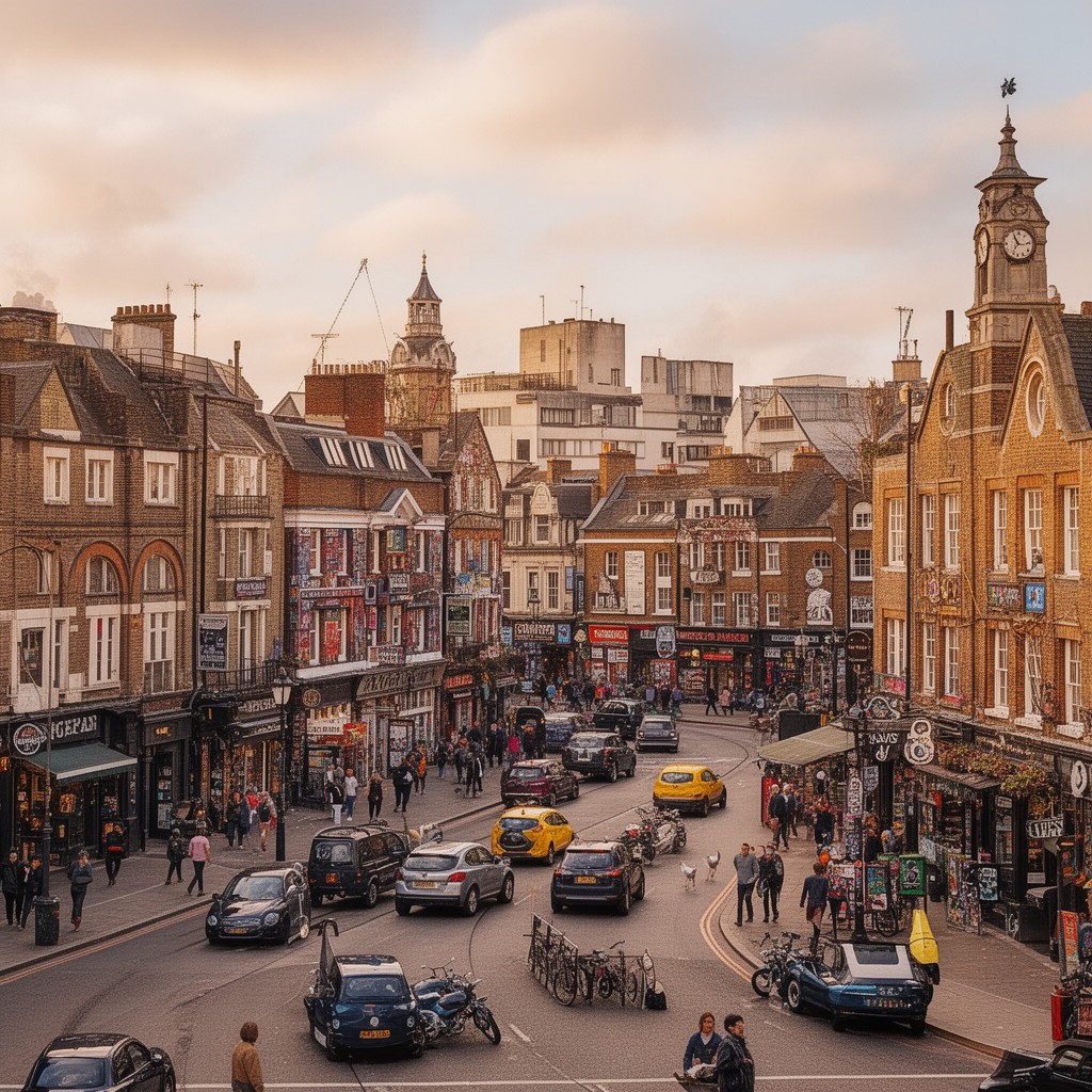 AI-generated illustration of London Borough of Camden