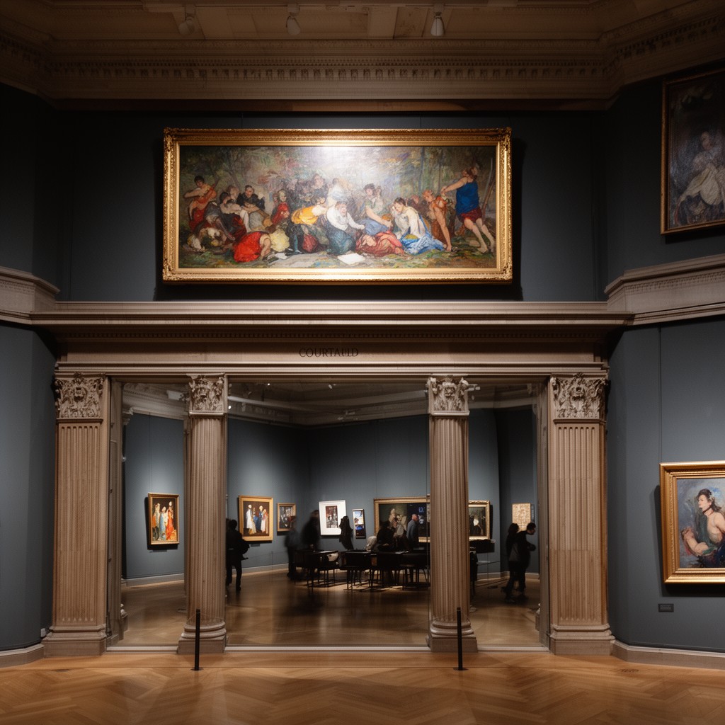 AI-generated illustration of Courtauld Gallery