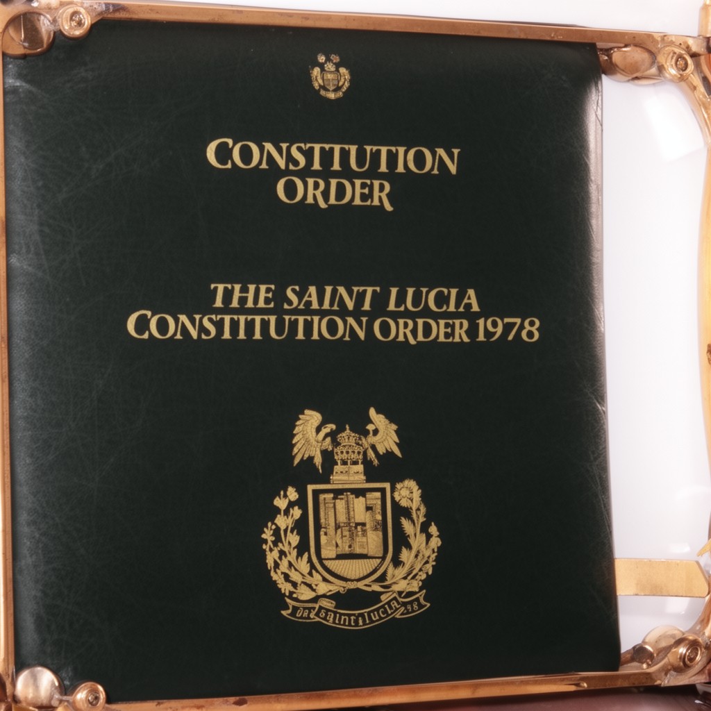 AI-generated illustration of Saint Lucia Constitution Order 1978