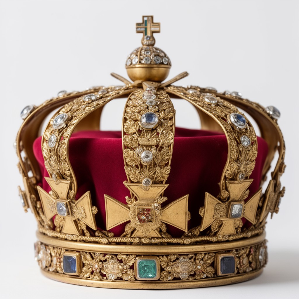 AI-generated illustration of Crown of Saint Lucia