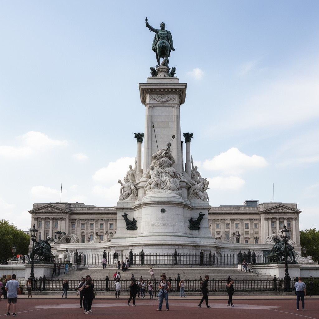 AI-generated illustration of Victoria Memorial